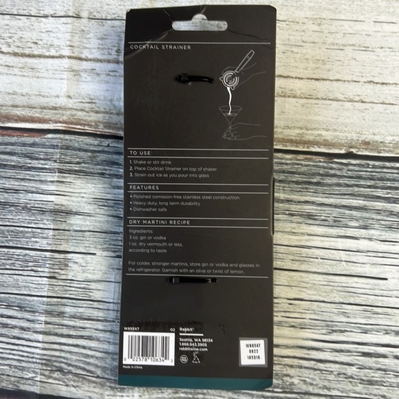 HOUDINI Cocktail Strainer Stainless Steel With a 3.5"W x 8.7"L in Size - Picture 2 of 8